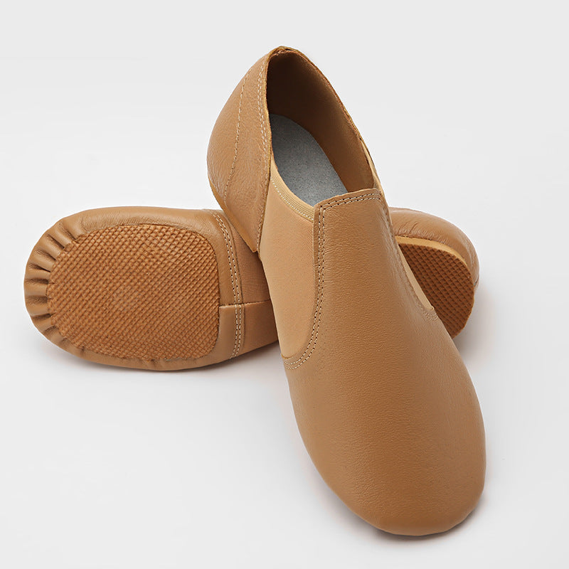 Brown Flats Jazz Dance Shoes Teaching & Practice Shoes