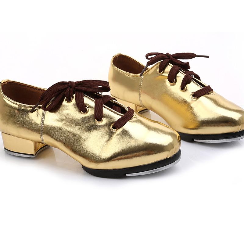 Women's Leatherette 3cm Heels Modem With Lace-up Tap Shoes