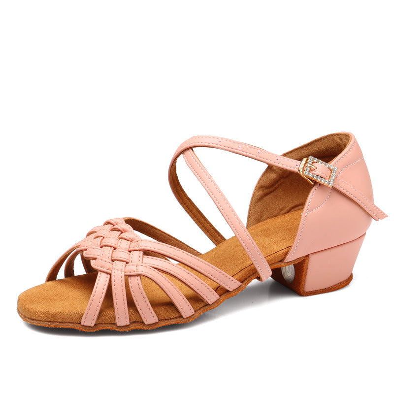KCDANCE Women's Satin 3.5cm Heel Ballroom Dance Shoes Latin Shoes