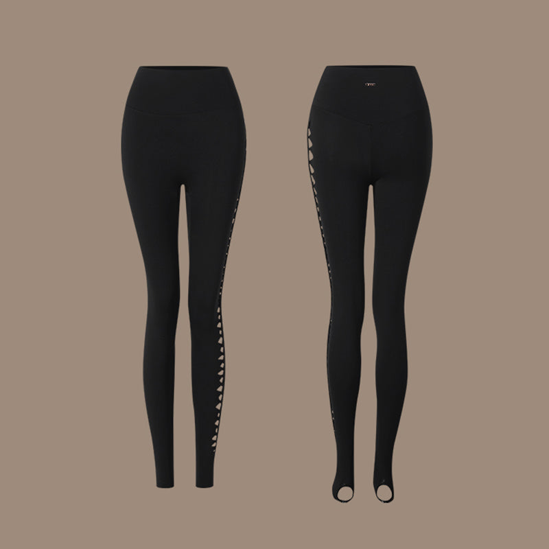 Z Women's High Waist Black Pants Latin Dance Wear Training Performance Pants