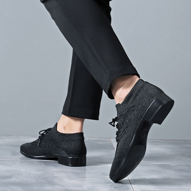 Men's Black 2.5cm Heels Ballroom Dance Shoes