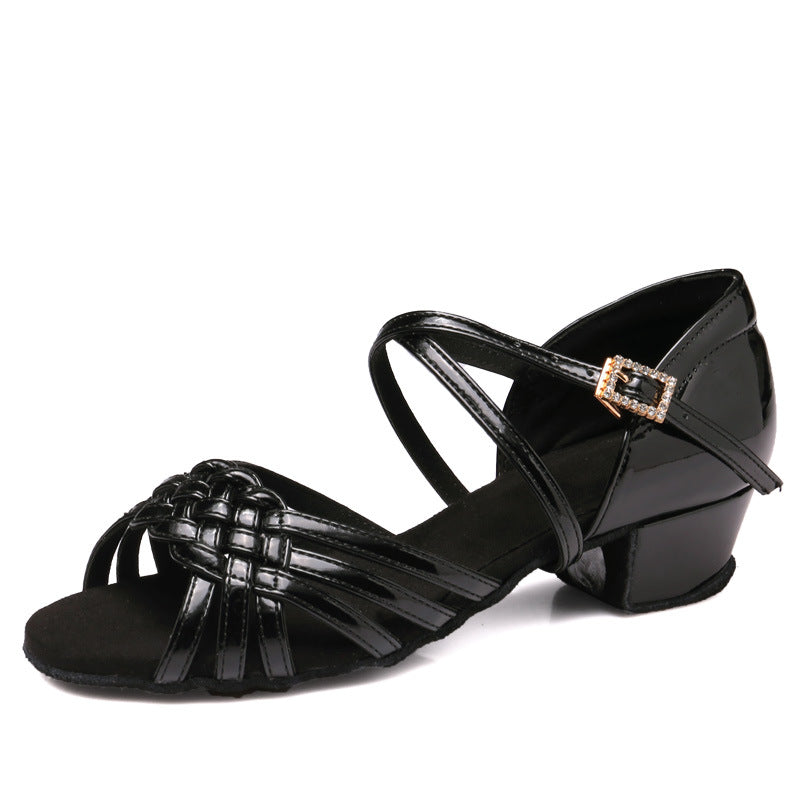 KCDANCE Kid's Satin 3.5cm Heel Ballroom Dance Shoes Latin Shoes