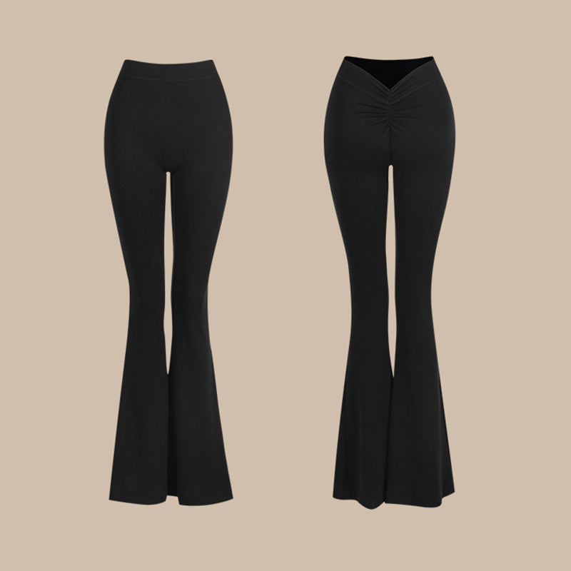 Z Women's Black High Waist Pants Latin Dance Wear Training Performance Pants