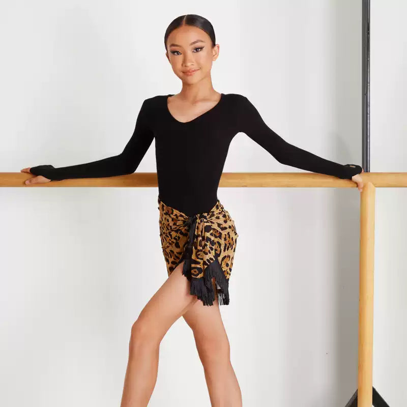 Z Girls Tassel  Swing Dance Skirts Practice Dancewear
