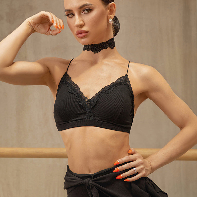Z Women's Halter Latin Tops Practice Tops Latin DanceWear