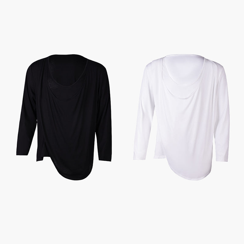YES Men's Long Sleeves Latin Dance Tops Dance Wear