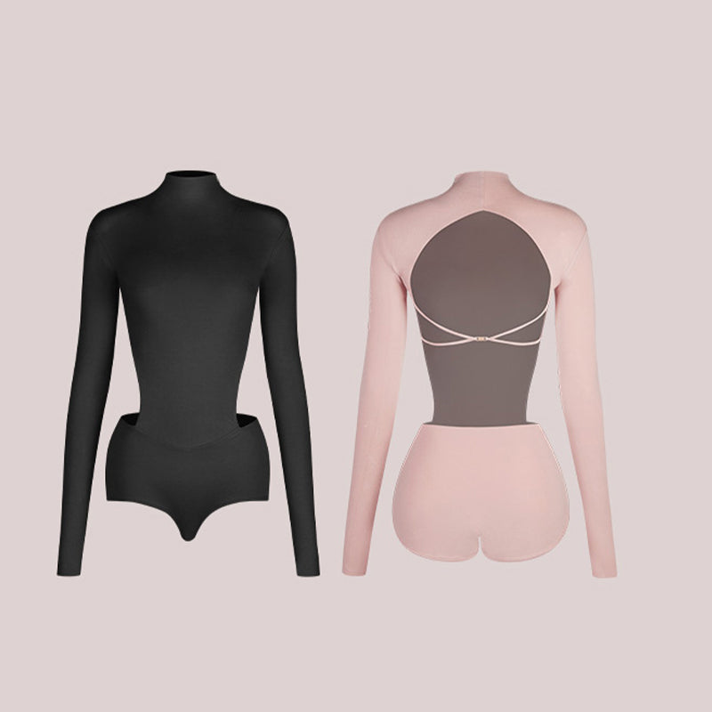 Z Girls  Long Sleeve Latin Dance Bodysuit Dance Wear