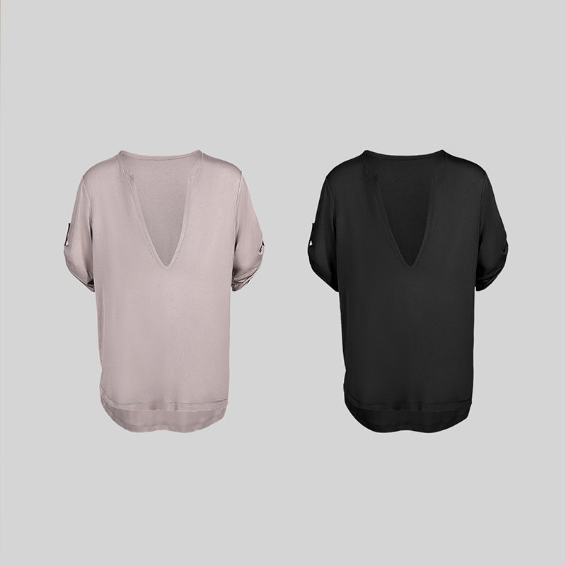 YES Men's Short Sleeves Latin Dance Tops Dance Wear