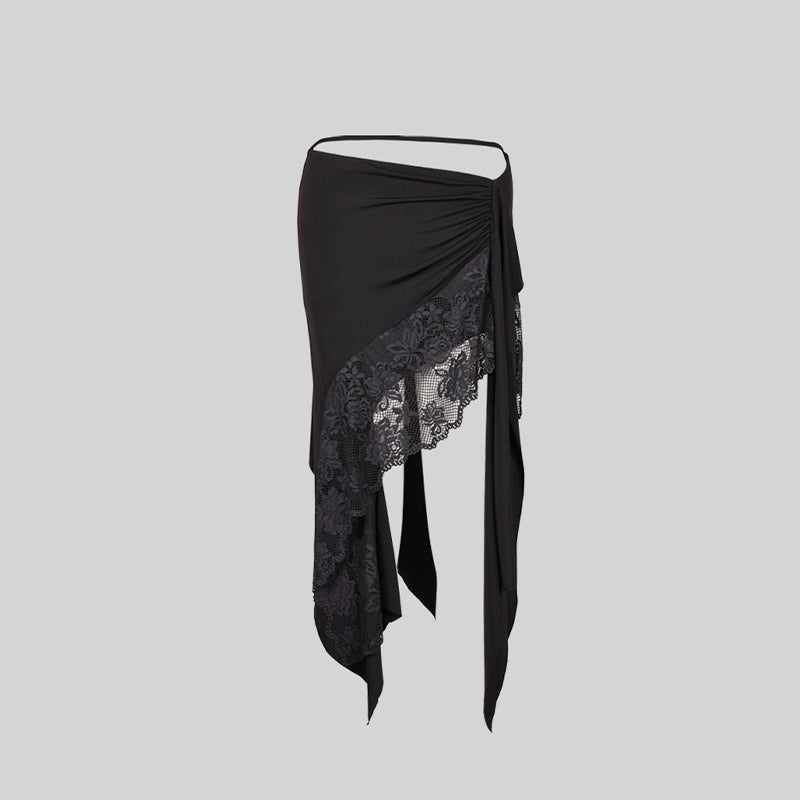 Yes Women's Black Latin Dance Skirt Training Performance Skirts Dance Wear