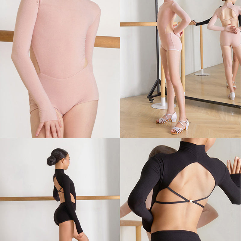 Z Girls  Long Sleeve Latin Dance Bodysuit Dance Wear