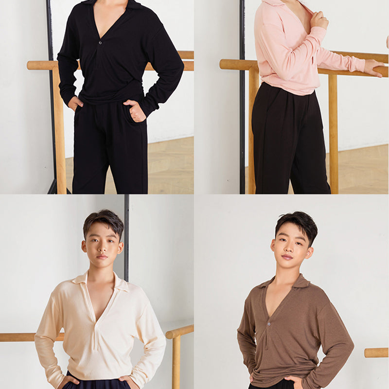 Z Boy’s Long-sleeved Dance Practice Tops Dancewear