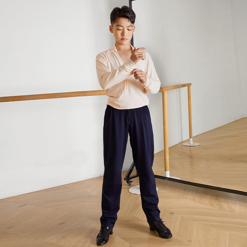 Z  Boy’s High-Waisted Dance Pants Latin Dance Practice Clothes