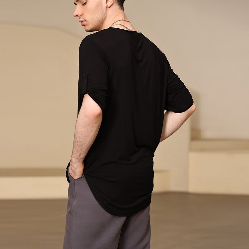 YES Men's Short Sleeves Latin Dance Tops Dance Wear