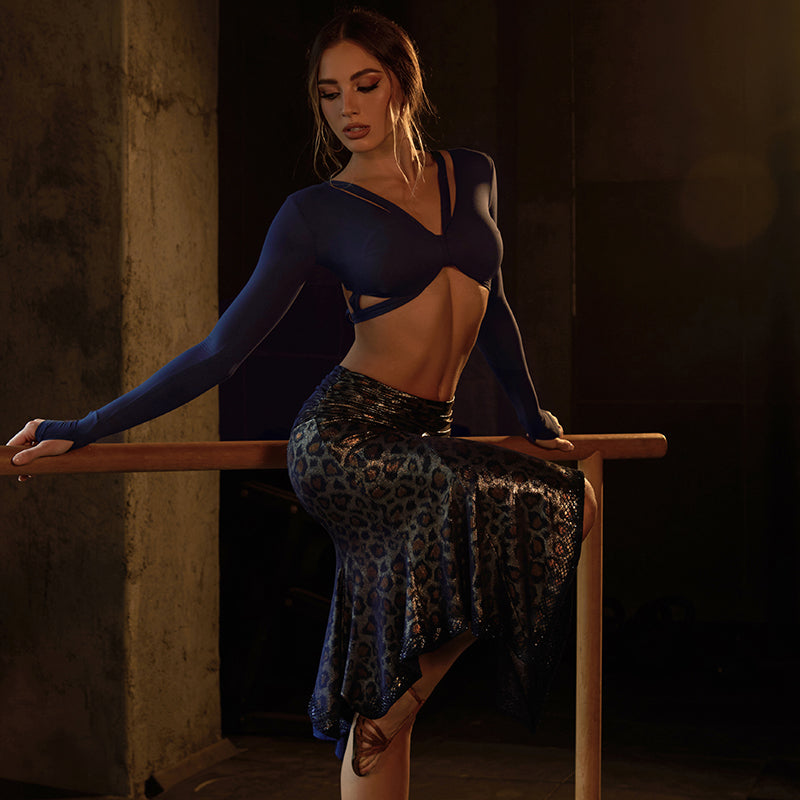 Z Women's V-Neck Long Sleeve Dance Tops Practice DanceWear