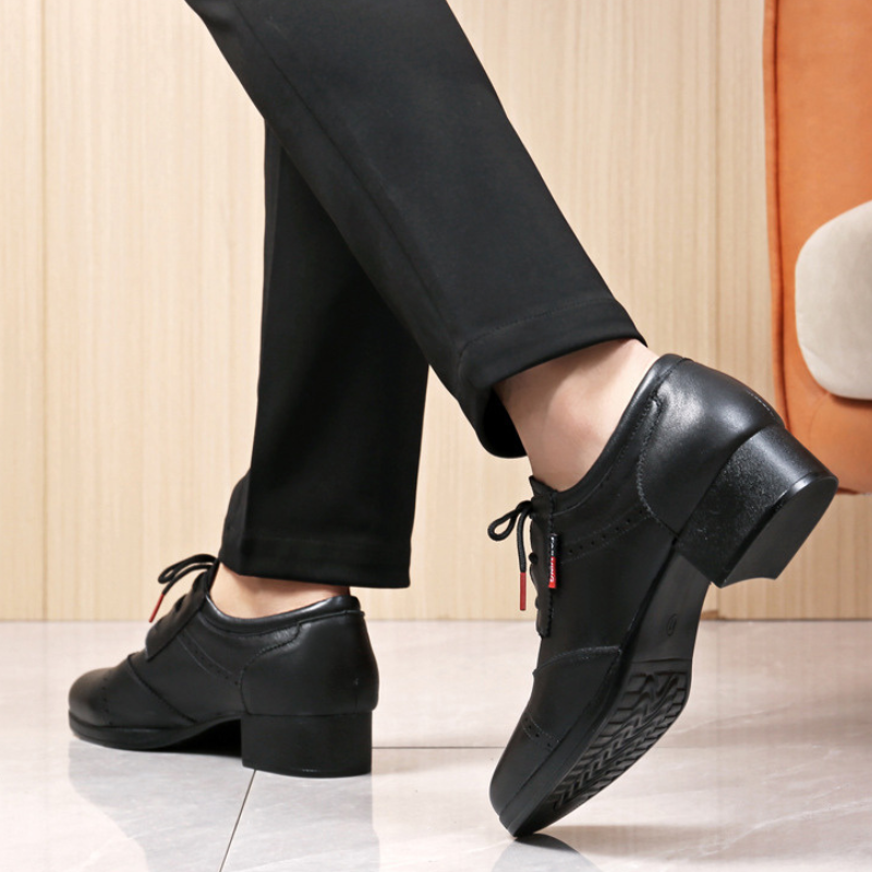 Men's 4cm Leatherette Heels Ballroom Dance Shoes