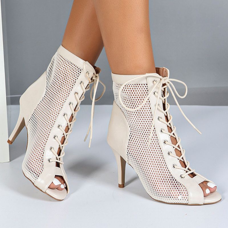 DS Women's Customized Heel Leatherette Rubber Sole Heels Dance Boots Jazz Street Sole Dance Shoes