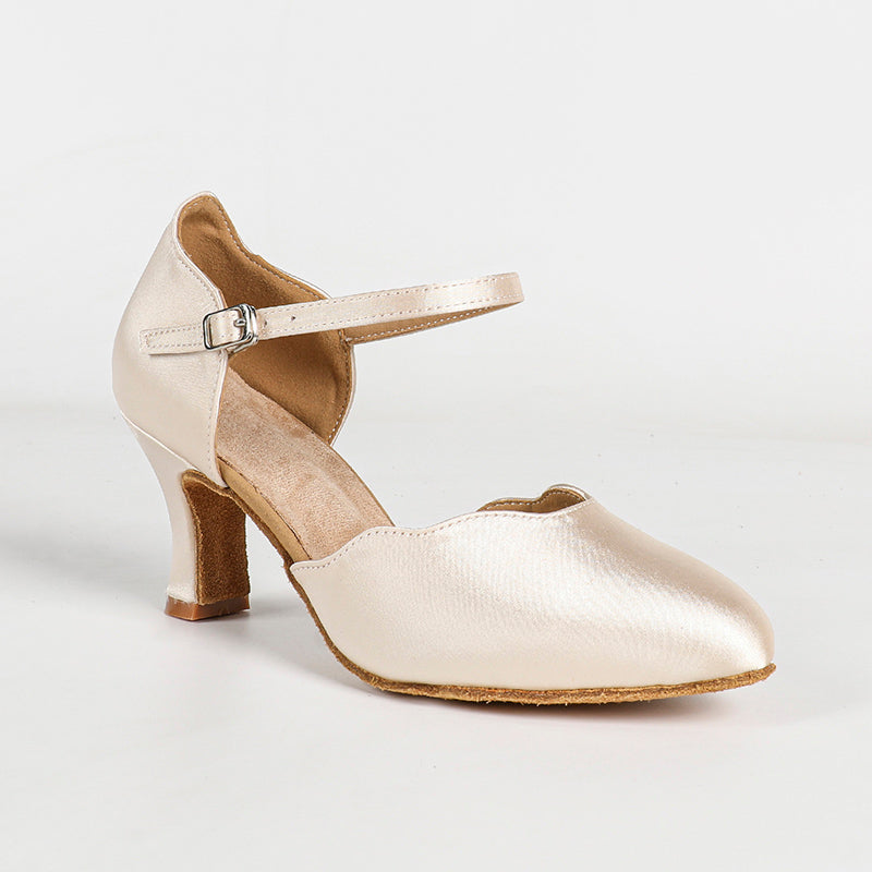 Women's Satin Customized Heel Ballroom Dance Shoes Modern Dance Shoes