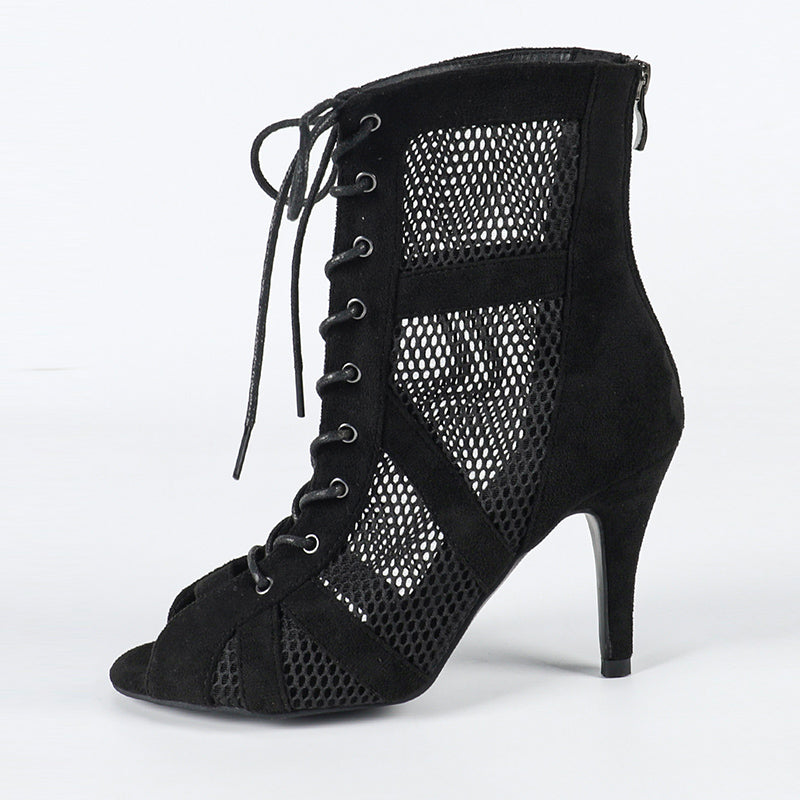 DS Women's Rubber Sole Customized Dance Heels Boots Salsa Jazz Dance Shoes