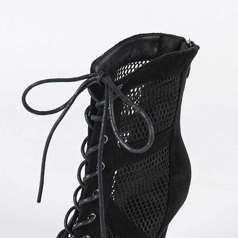DS Women's Rubber Sole Customized Dance Heels Boots Salsa Jazz Dance Shoes