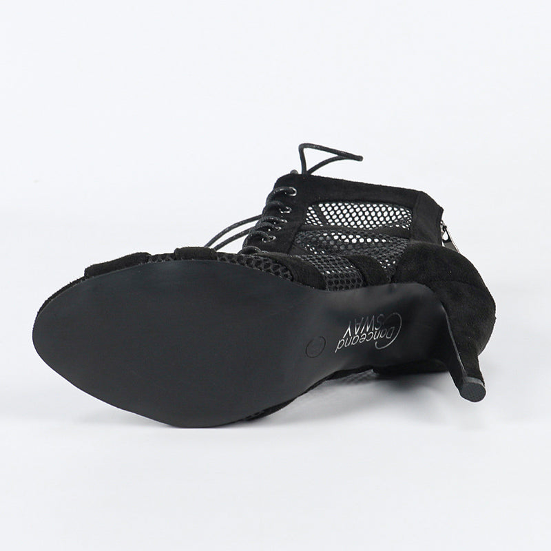 DS Women's Rubber Sole Customized Dance Heels Boots Salsa Jazz Dance Shoes