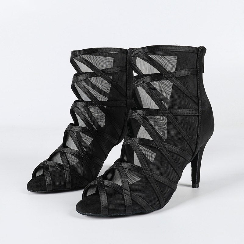 DS Women's Lace Customized Heel Heels Dance Boots Jazz Salsa Dancing Shoes