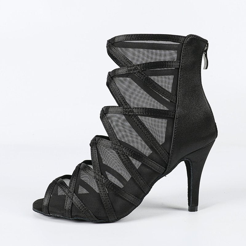 DS Women's Lace Customized Heel Heels Dance Boots Jazz Salsa Dancing Shoes