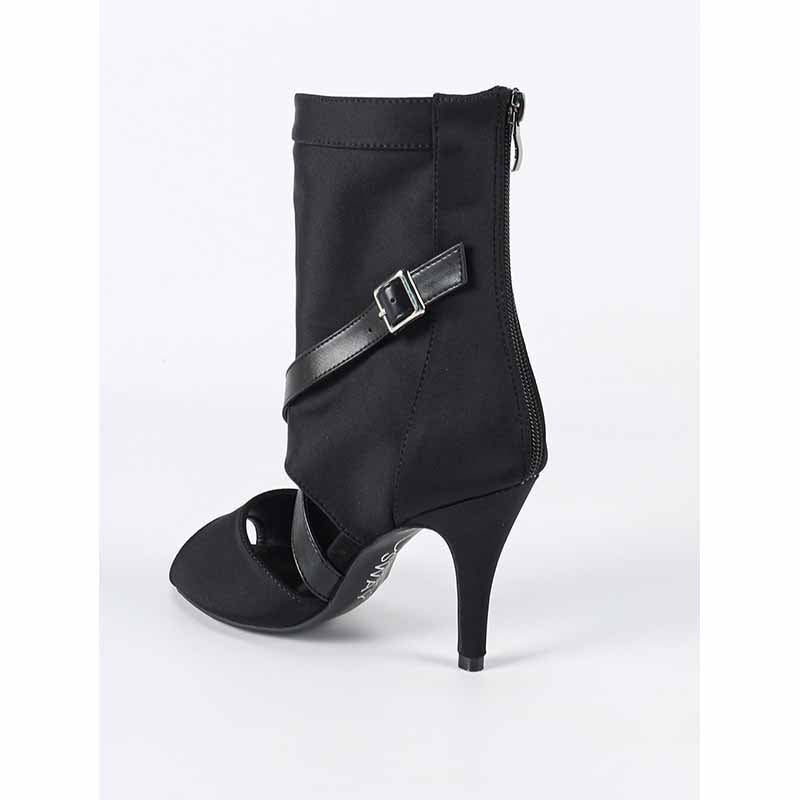 DS Women's Stretch Cloth Customized Heel Rubber Sole Heels Dance Boots Jazz Dancing Shoes
