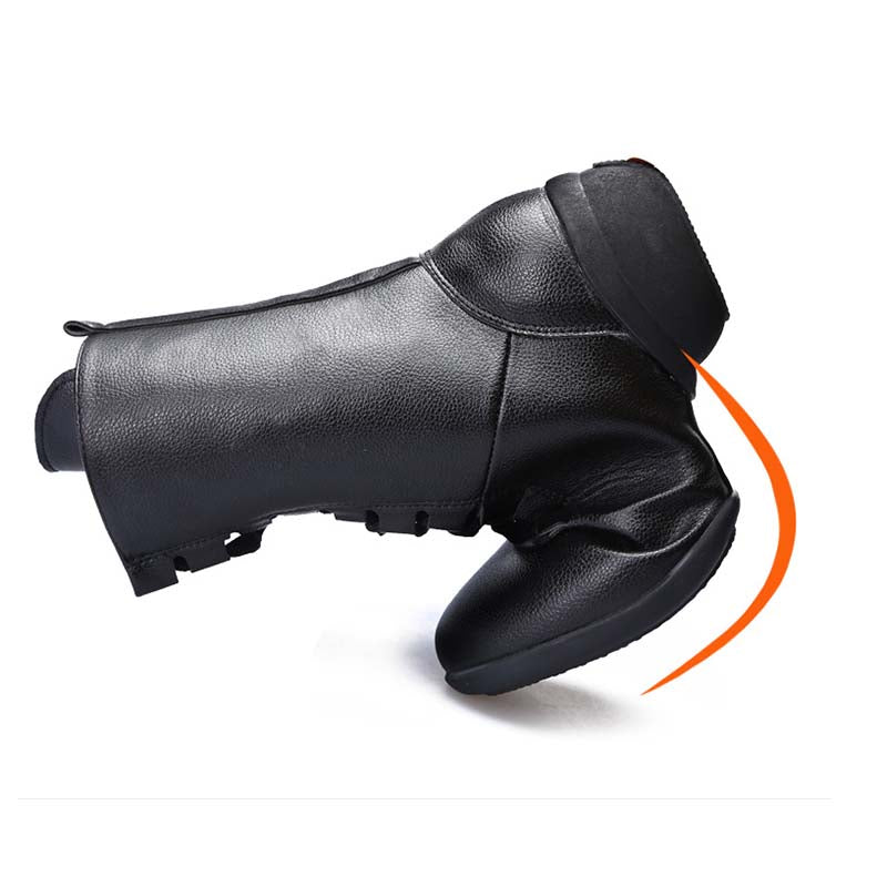 Women's Leatherette Boots Jazz With Lace-up Dance Boots/Dance Shoes