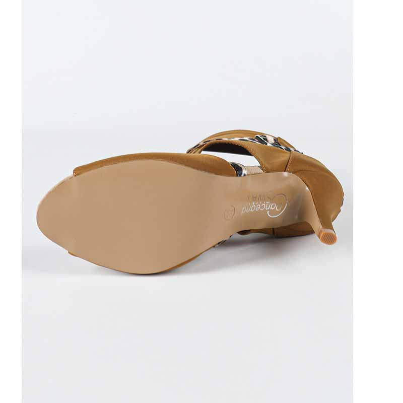 DS Women's Stretch Cloth Customized Heel Rubber Sole Heels Dance Boots Jazz Dancing Shoes