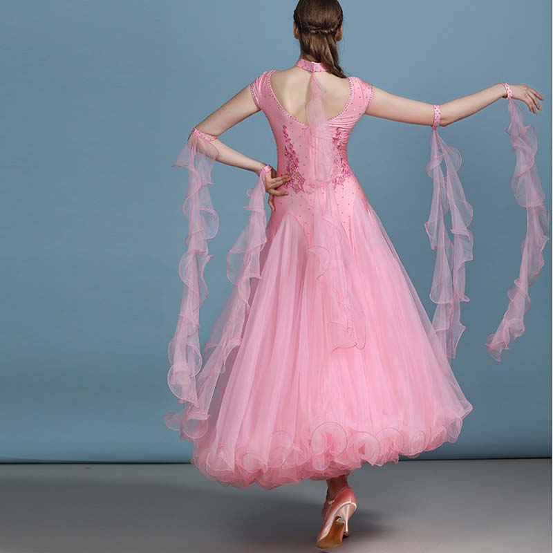 DS Women's Modern Waltz Dress Ballroom Dress Swing Dress Competition