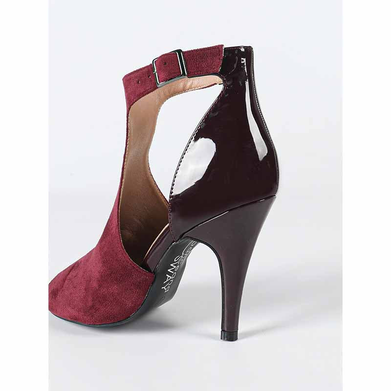 DS Women's PU Suede Customized Heel Rubber Sole Dance Boots Dance Shoes