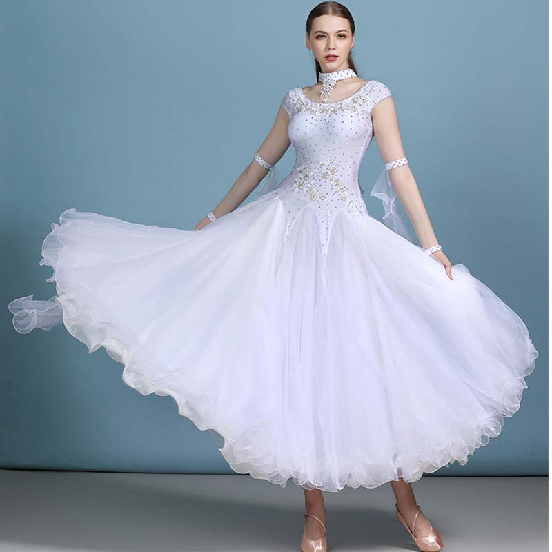 DS Women's Modern Waltz Dress Ballroom Dress Swing Dress Competition