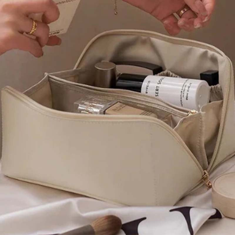 Large capacity Cosmetic Bag Train Case Vanity Case