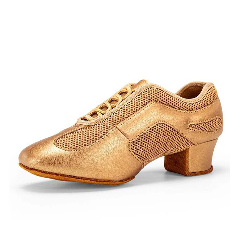 QCWD Women's Microfiber Leather 4.5cm Heels Ballroom Dance ShoesTeaching & Practice Shoes