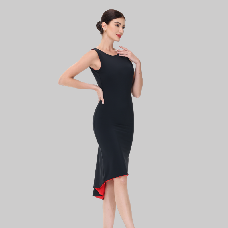 Women's Performance Sleeveless Dance Dress for Milonga & Parties Tango Dress