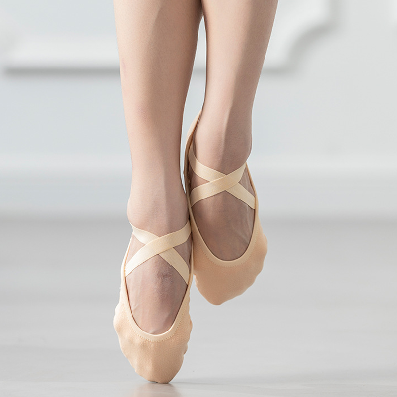 WY Women's Split-Sole Practice Stretch Ballet Shoes