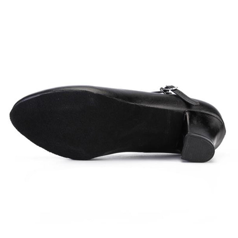HW Women's Leatherette 4/4.5cm Ballroom Dance Shoes Flat Dance Shoes Swing Dance Shoes