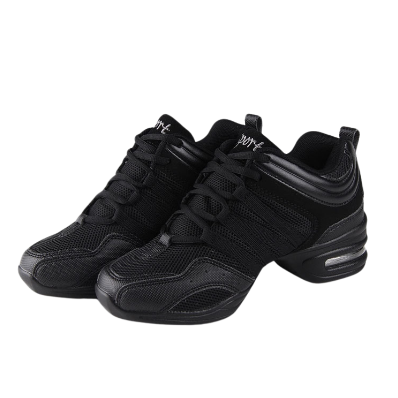 Women's Jazz Shoes Lace-up Dance Sneakers