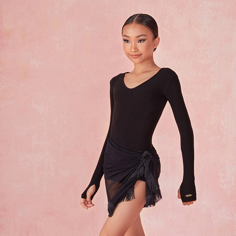 Z Girls Tassel  Swing Dance Skirts Practice Dancewear