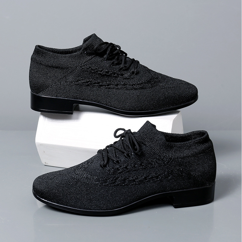 Men's Black 2.5cm Heels Ballroom Dance Shoes
