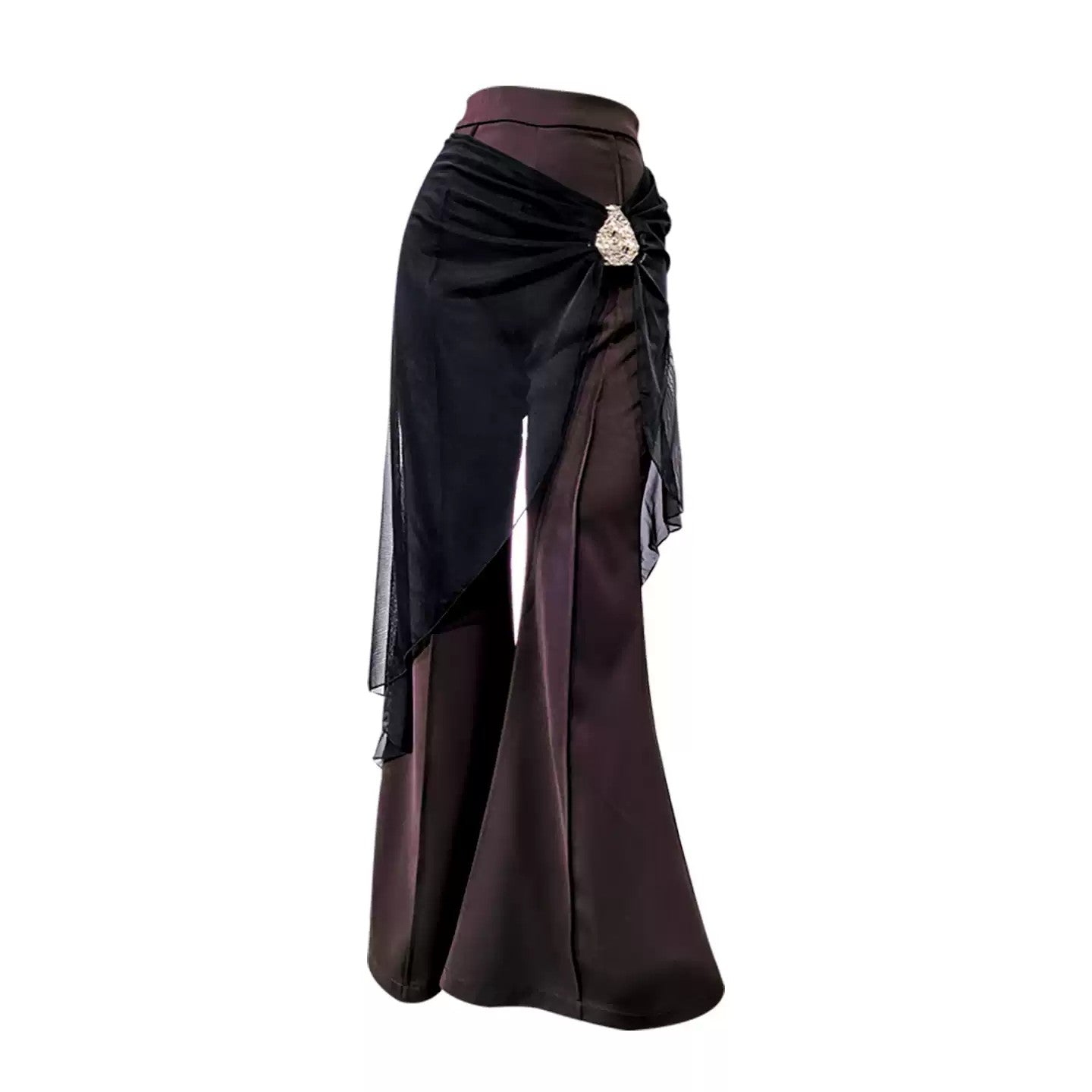 YJFY Women's Bell-Bottom Pants Modern Dance Pants Dance Wear Training Performance Pants