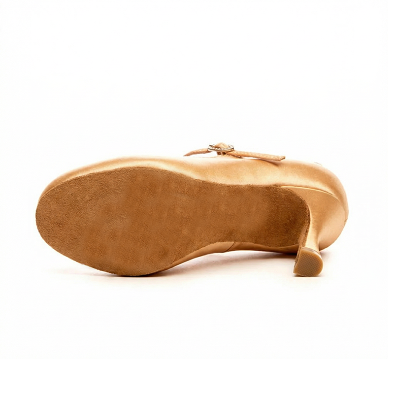 Women's Satin Customized Heel Modern Dance Shoes Ballroom Dance Shoes
