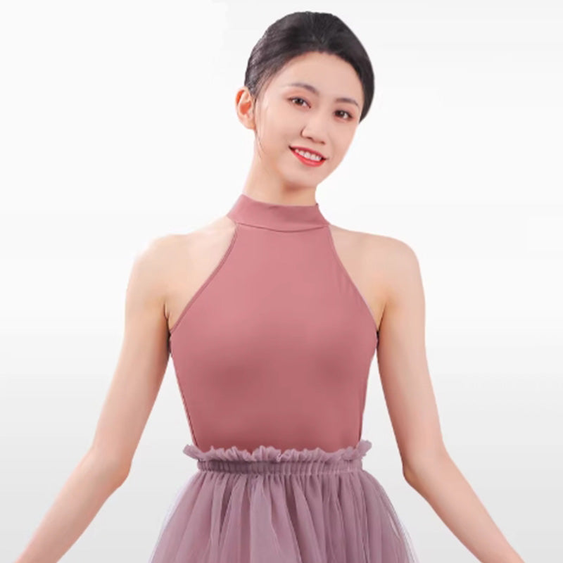 BW Women's Ballet Dress Sleeveless Stand Collar Leotard