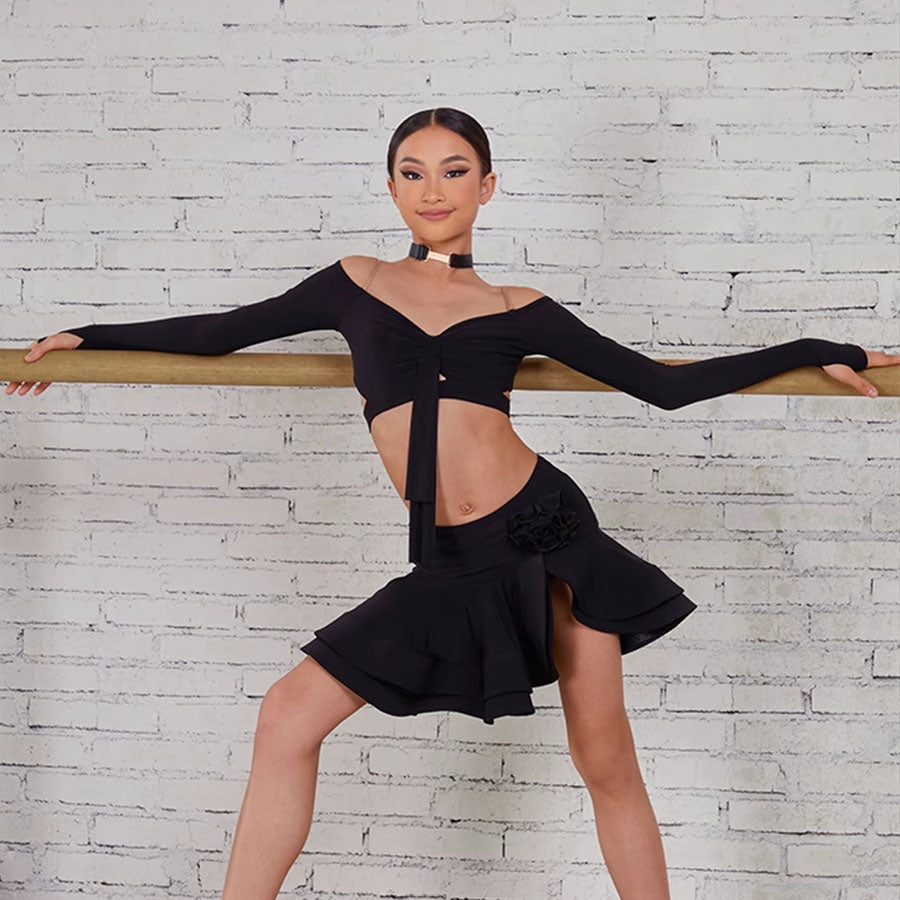 Z Girls Long-sleeved Dance Practice Tops Dancewear