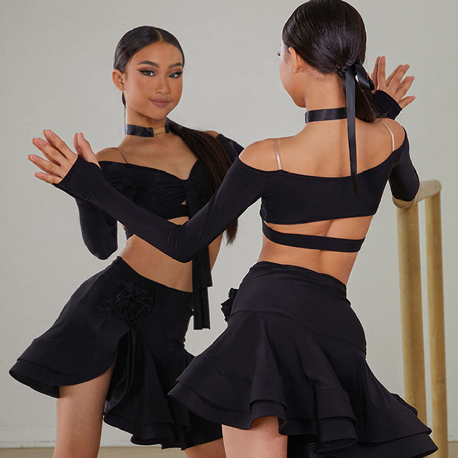 Z Girls Long-sleeved Dance Practice Tops Dancewear