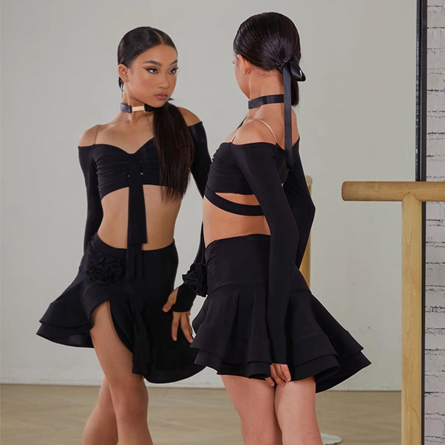 Z Girls Long-sleeved Dance Practice Tops Dancewear
