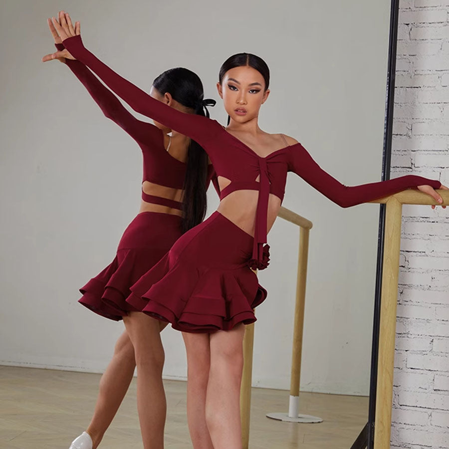Z Girls Long-sleeved Dance Practice Tops Dancewear