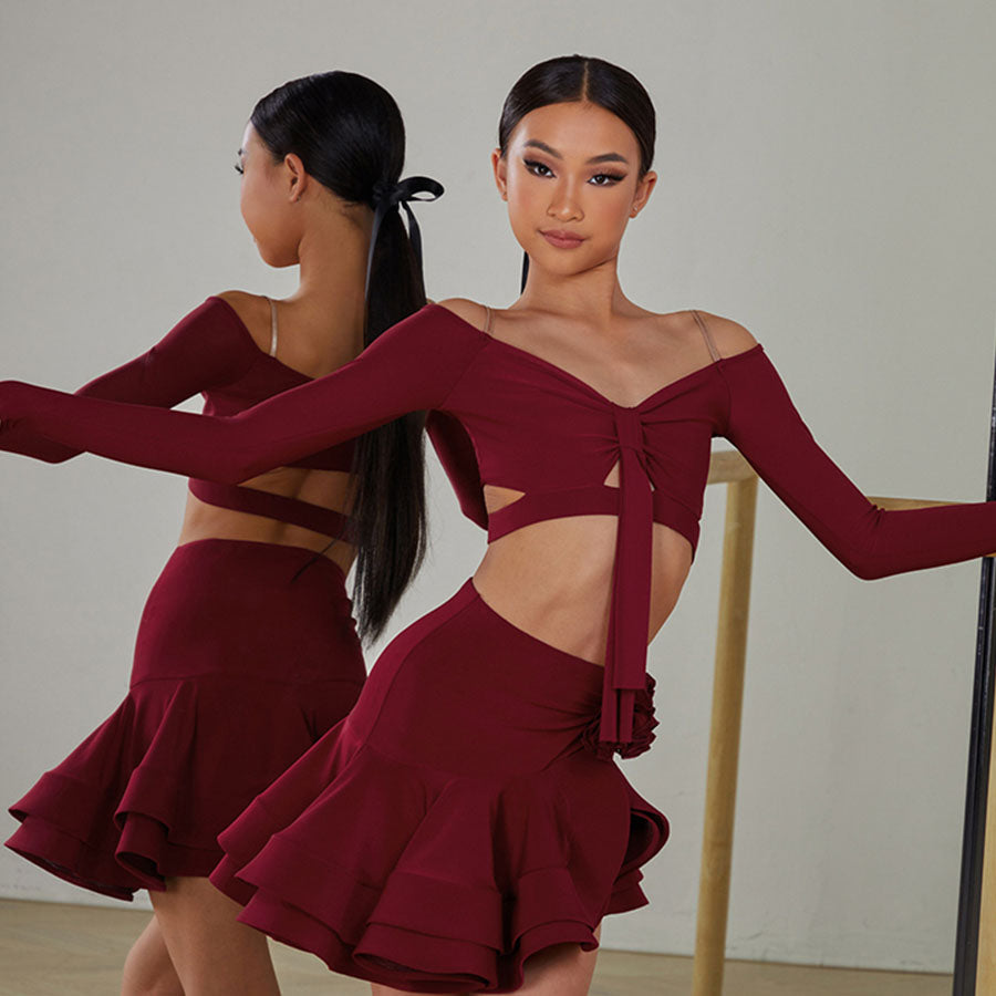 Z Girls Long-sleeved Dance Practice Tops Dancewear