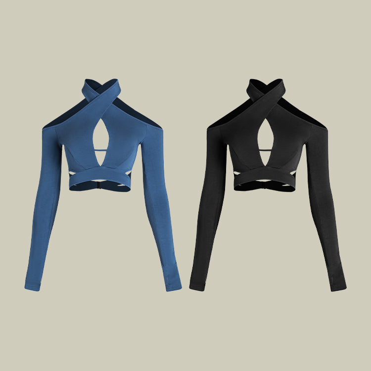 Z Girls Long-sleeved Dance Tops Practice Bodysuit
