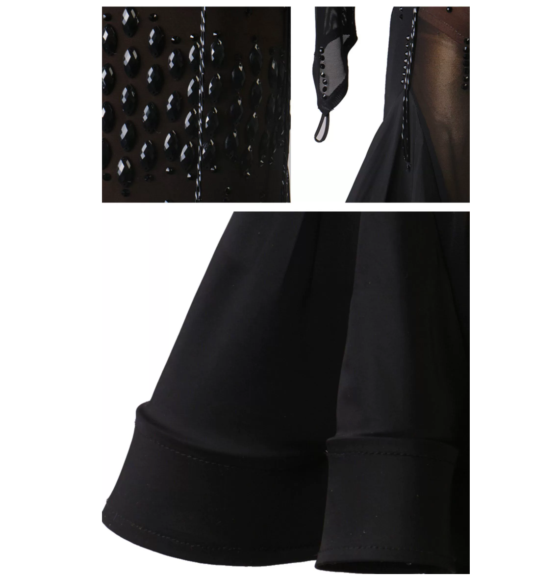 Customisable-Women's Diamante Dance Dresses Competition Dress Performance Costume